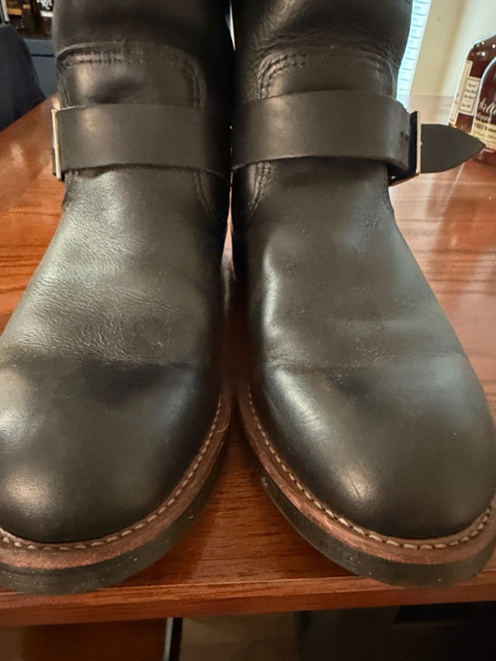 Red Wing Black Harness Leather Engineer Boot 2990 Size 10D EUC - Picture 7 of 8